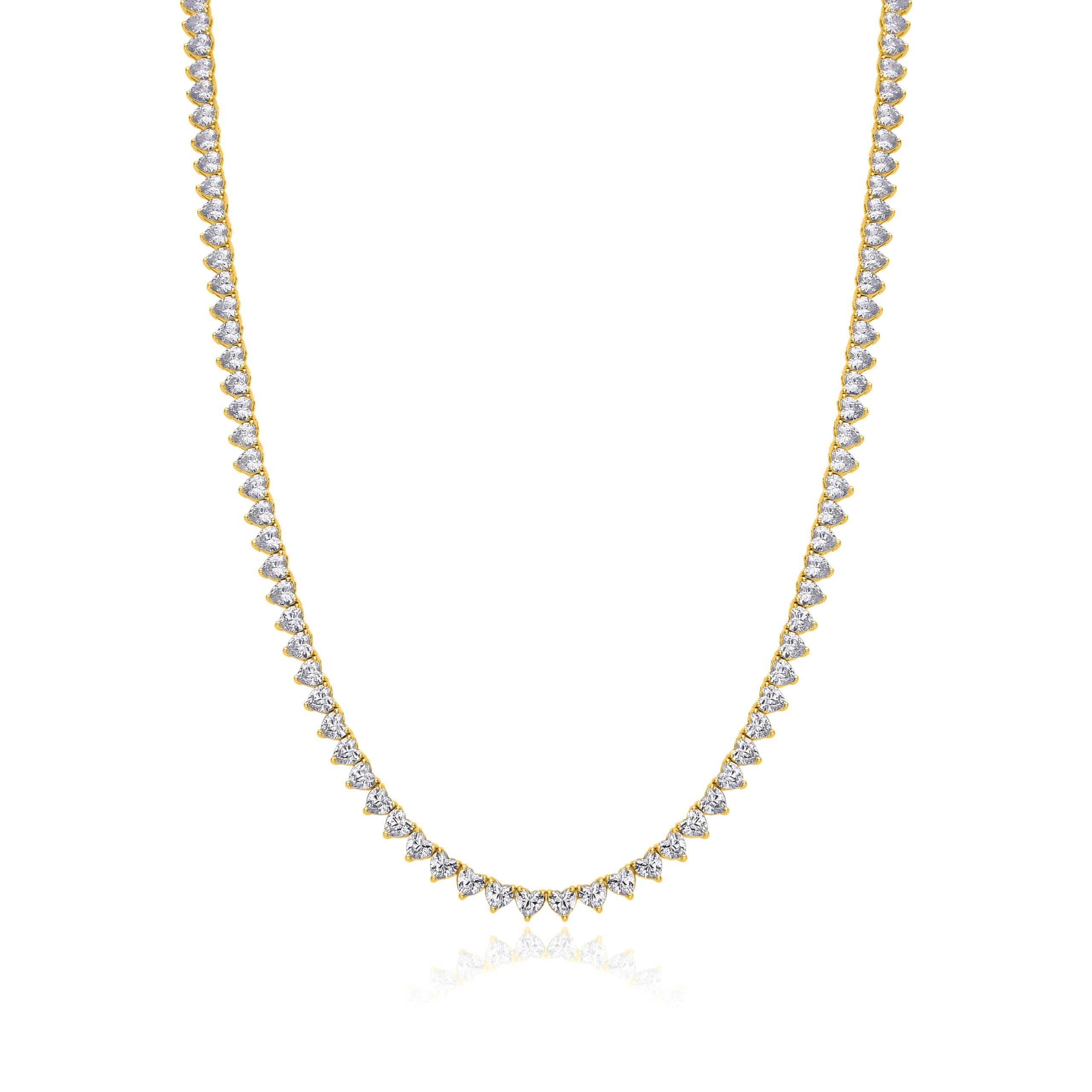 שרשרת זהב טניס שפיצים  2.5 מ"מ