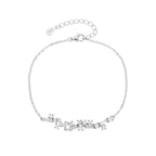 צמיד כסף משובץ אבנים אסימטרי