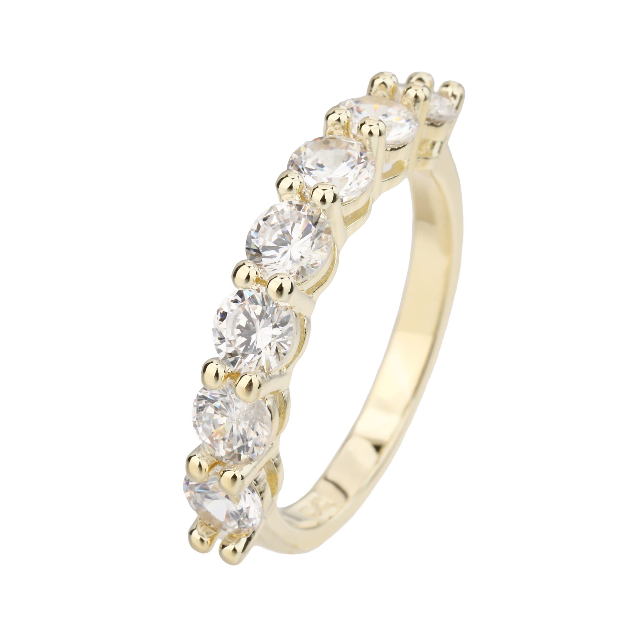 טבעת זהב עם אבנים משובצות