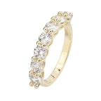 טבעת זהב עם אבנים משובצות