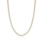 שרשרת זהב טניס שפיצים  2.5 מ"מ