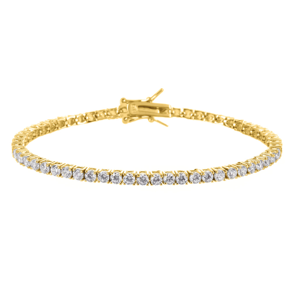 צמיד טניס זהב 3 מ"מ