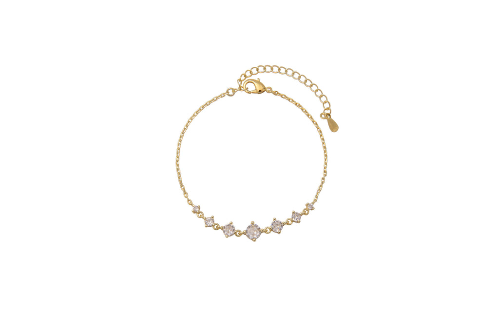 צמיד זהב שבעה אבנים