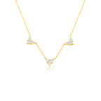 שרשרת זהב עם לבבות