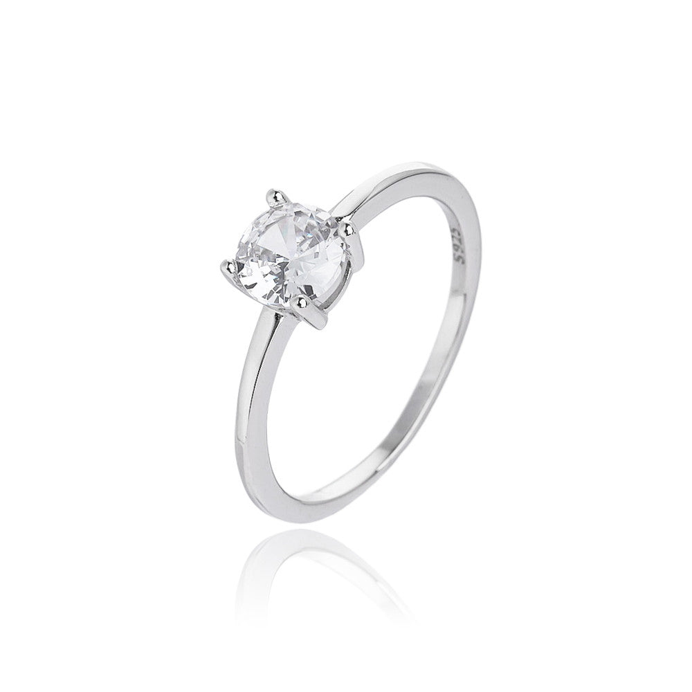 טבעת כסף עם אבן