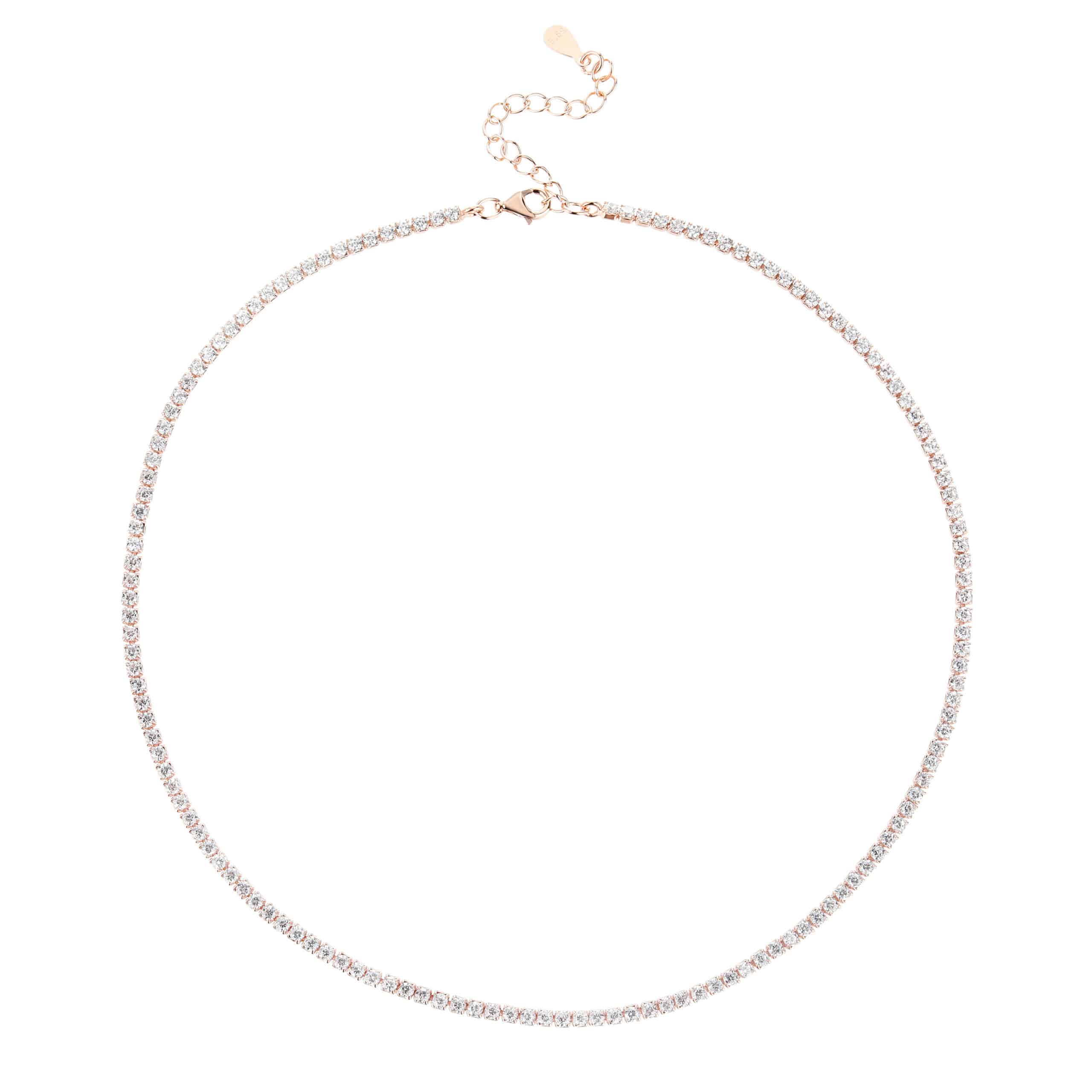 שרשרת רוזגולד טניס