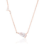 שרשרת רוזגולד שתי טיפות