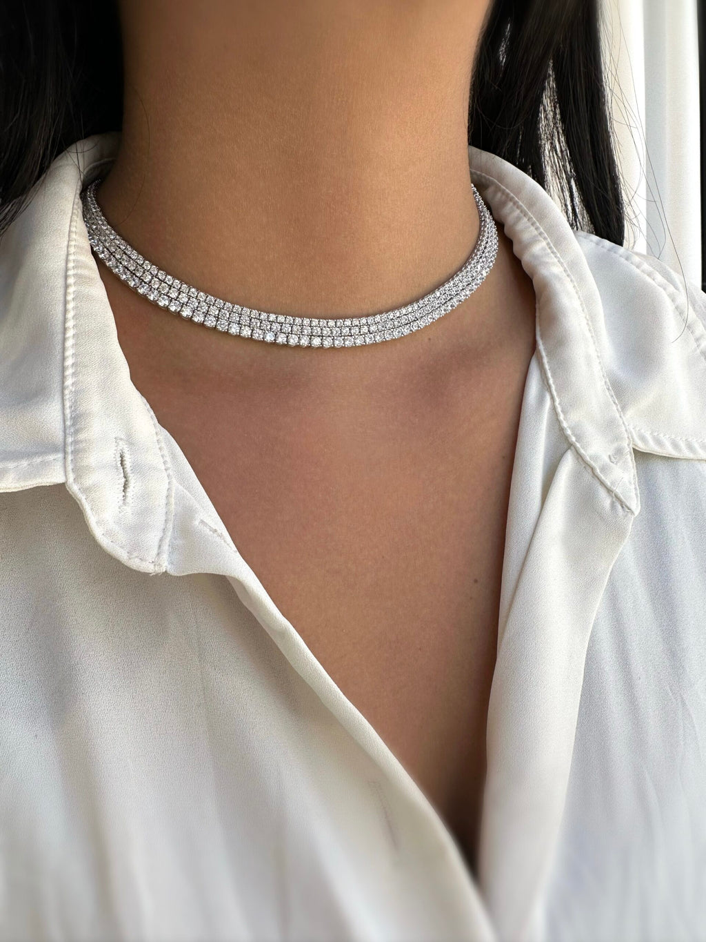 שרשרת טניס כסף 5 מ"מ