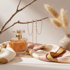 עגיל זהב שני חורים עם שרשרת