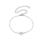 צמיד כסף לב קטן