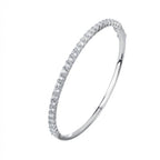 צמיד כסף קשיח משובץ אבנים