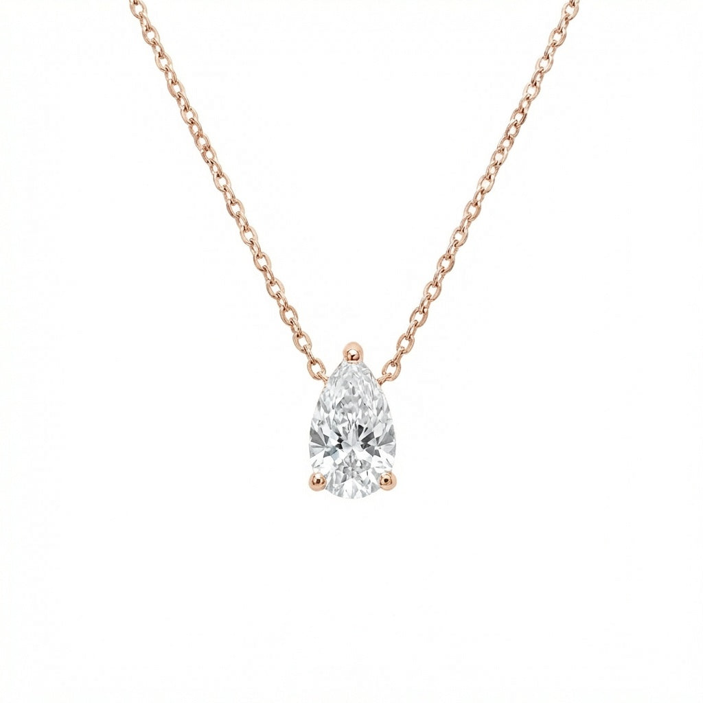 שרשרת רוזגולד טיפה