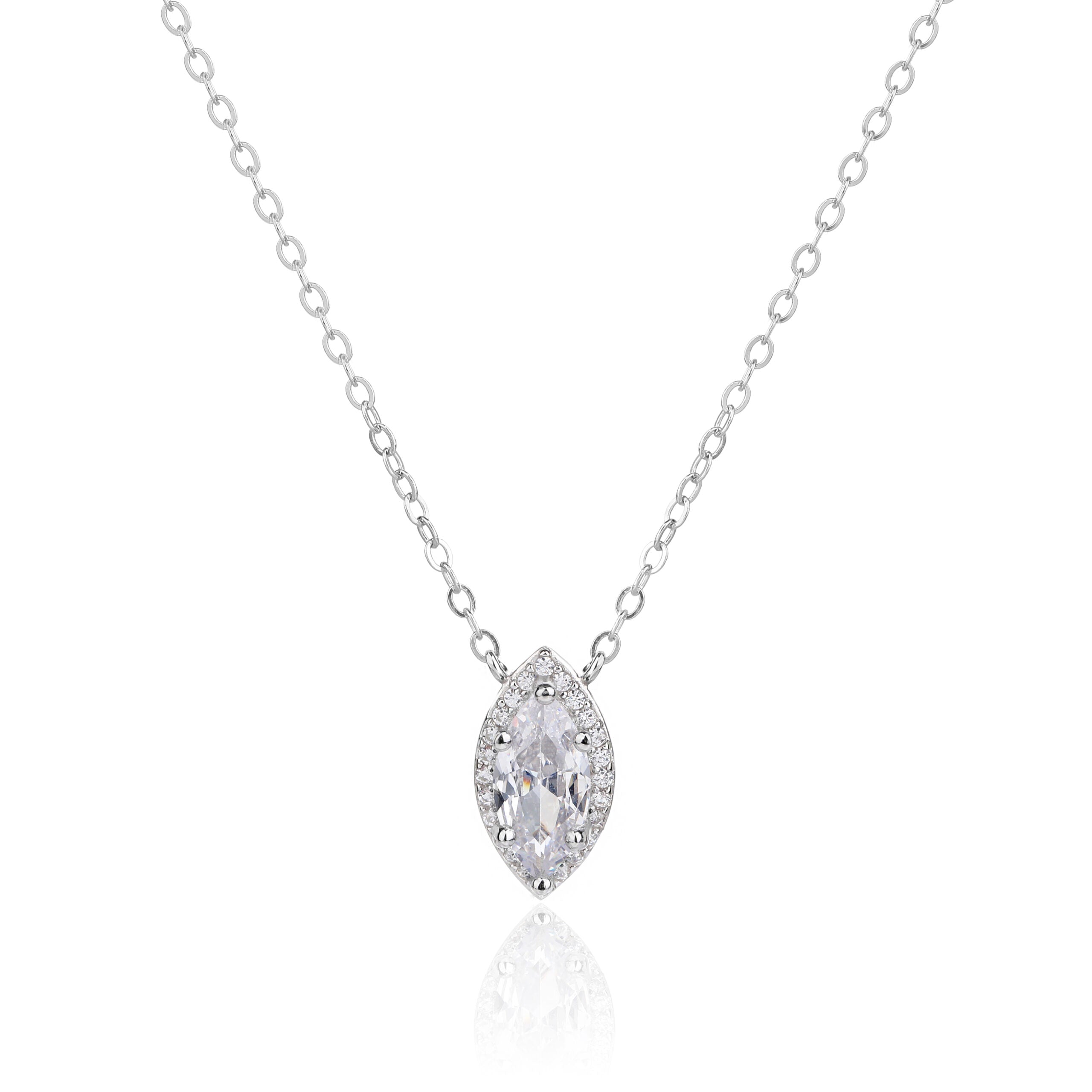 שרשרת כסף אליפסה שיבוץ מסביב