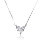 שרשרת לב עם אבנים