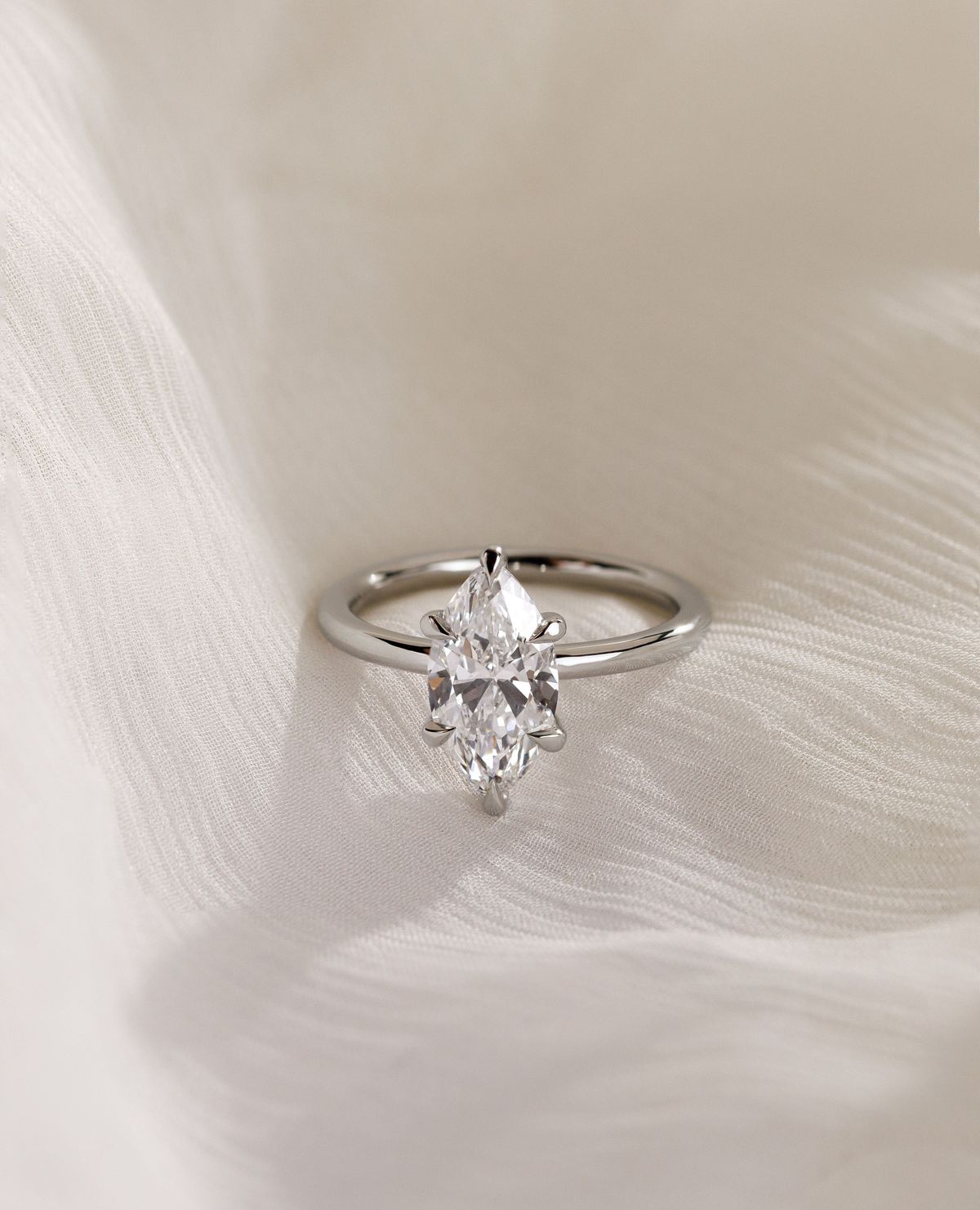 טבעת כסף אליפסה שפיצית