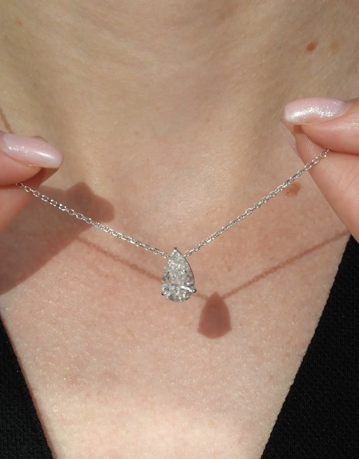 שרשרת כסף טיפה